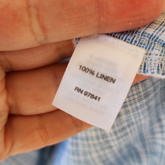 J. Jill 100% Linen Tunic Blouse | Size Medium | Relaxed Summer Top - Picture 5 of 5